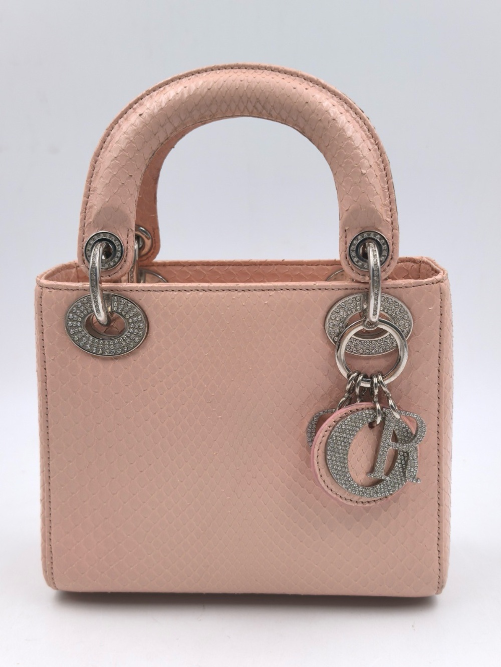 Dior Mini Lady Dior Tote in Blush Pink Leather